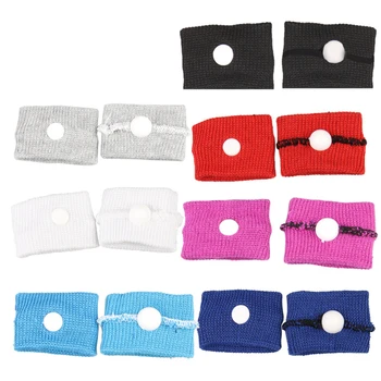 1 Paar Sport Zweetband Zweetband Wrist Protector Running Badminton Basketbal Brace Voor Voorkomen Duizeligheid En Braken
