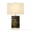 American Luxury Table Lamp Marble Table Lights Post-modern Simple Living Room Designer Model Room Bedside Lamp Home Deco  Lamp 6