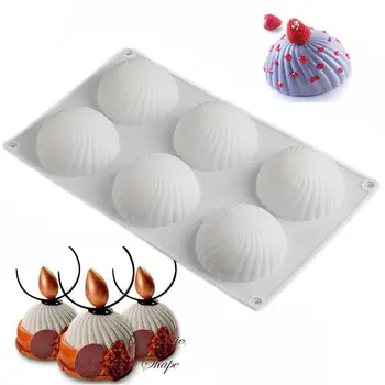 

OPP Bag Jane Packaging DIY Baking Mold Round Cake Silicone Sugar Cake Mold Pudding Mode Convenient and Practical Easy To Clean