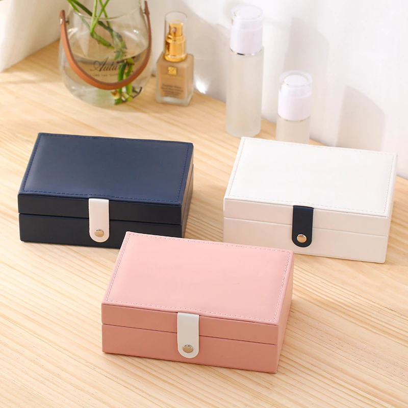 New Velvet Jewelry Box European Jewelry Storage Box Large Space Jewelry Holder Box Container Package for Gifts