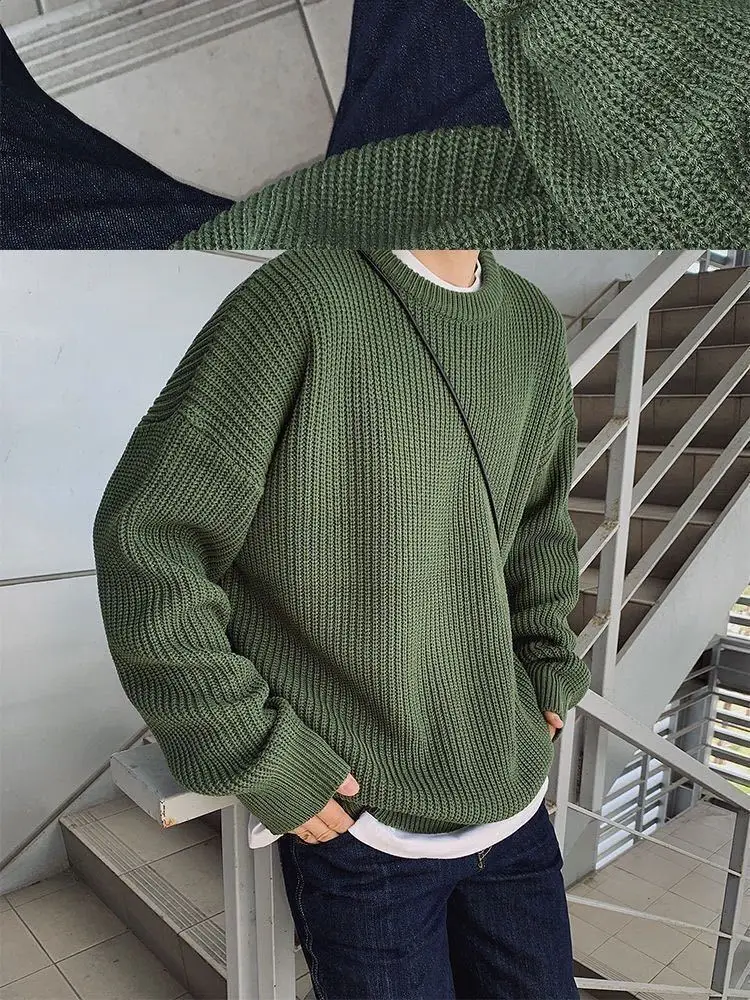 white turtleneck mens Hip Hop Knitwear Men Sweaters Harajuku Fashion Male Loose Tops Casual Streetwear Pullover Sweater Korean 2022 New Spring Clothes thom browne sweater