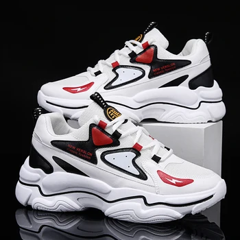 

Men Shoes Fly Knit Mesh Breathable Light Weight Running Shoes 2020 Fashion Sports Shoes Adult Sneakers Hollow Sole Plus