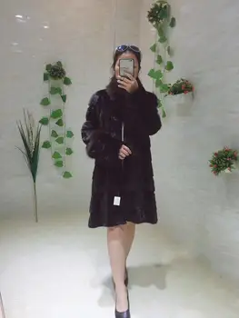 

winter mink full mink coat medium length coat winter lady real fur coat