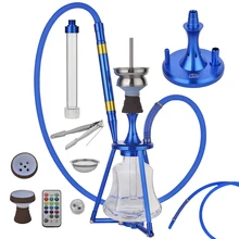 Набор для кальяна, светодиодный светильник, стекло, аксессуары для Сиши, вечерние, подарки, портативные кальяны, наргиле, для курения, водопровод, для мужчин, подарок, крутые трубы