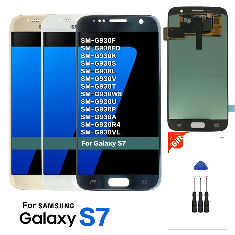 Для samsung S7 G930F G930FD дисплей ЖК-экран Замена для samsung G930V G930T G930W8 ЖК-экран без рамки