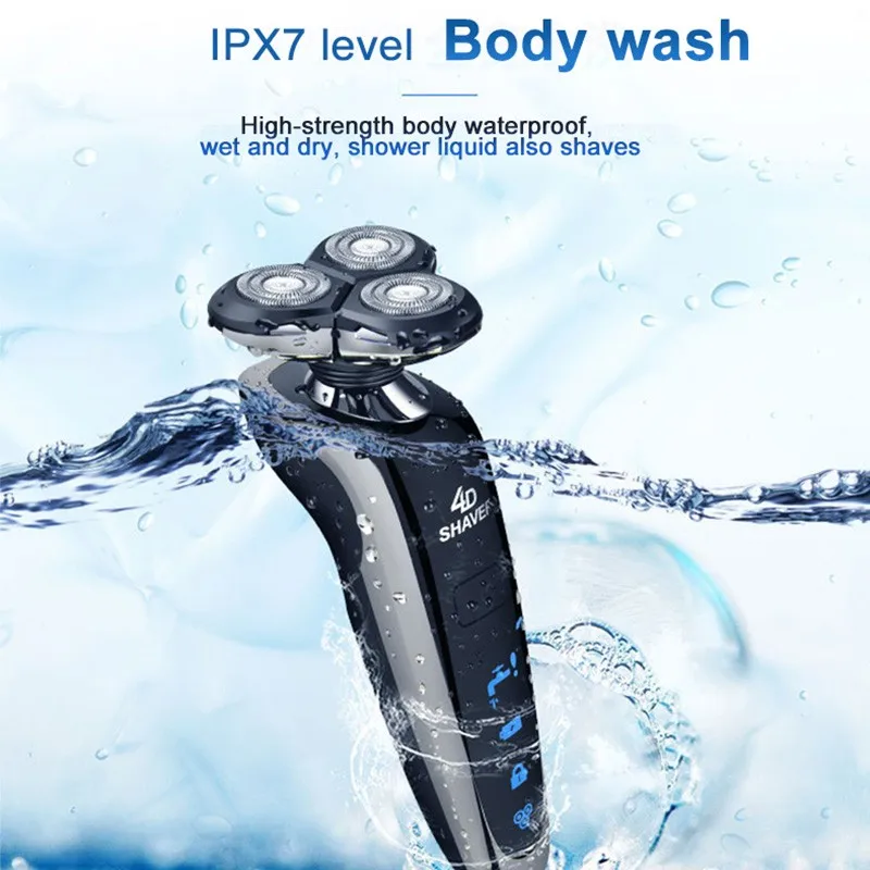 

Electric Shaver Rechargeable Full Body Washing Intelligent Digital Display Shaver Multifunctional Beard Knife