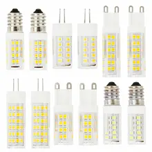 

G4 G9 E14 Mini LED Corn Light Bulbs 220V-240V 3W-7W 360 Beam Angle High Quality Ceramic Replace Halogen Chandelier Home Lamp