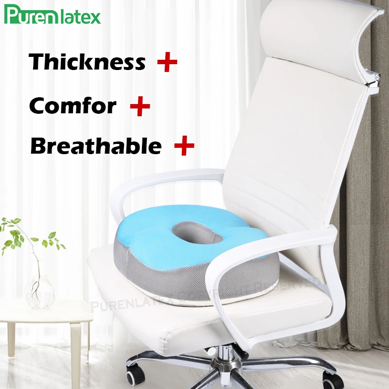 Purenlatex XXXL-Large Size Natural Latex Chair Cushion Orthopedic Seat  Cushion Overweight Hemorrhoid Vertebra Treat Release Mat