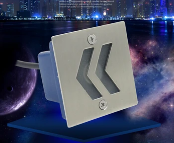 

20pcs outside 1W LED Wall Light Buried Light 70*70mm Corner Light Waterproof Embedded Lights Stair Stepping deck light 110v 220v