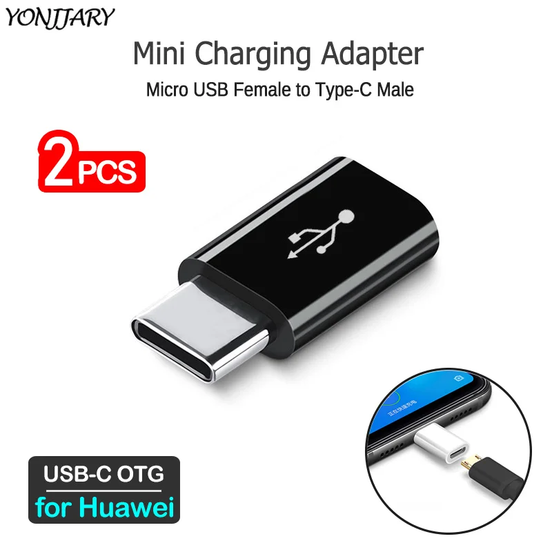 Переходник с USB C на Micro для зарядки Huawei P40/P30/P20/P9 Pro Lite/Nova 3/4/5/6/7i Y9S адаптер OTG телефона