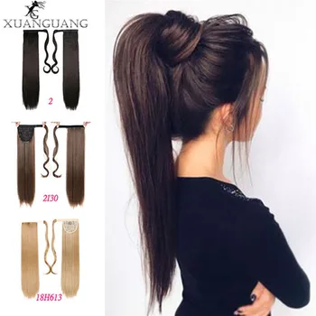 

XUANGUANG 24 inches wig Long hair Straight hai extensions Hair extensions High temperature and heat resistance
