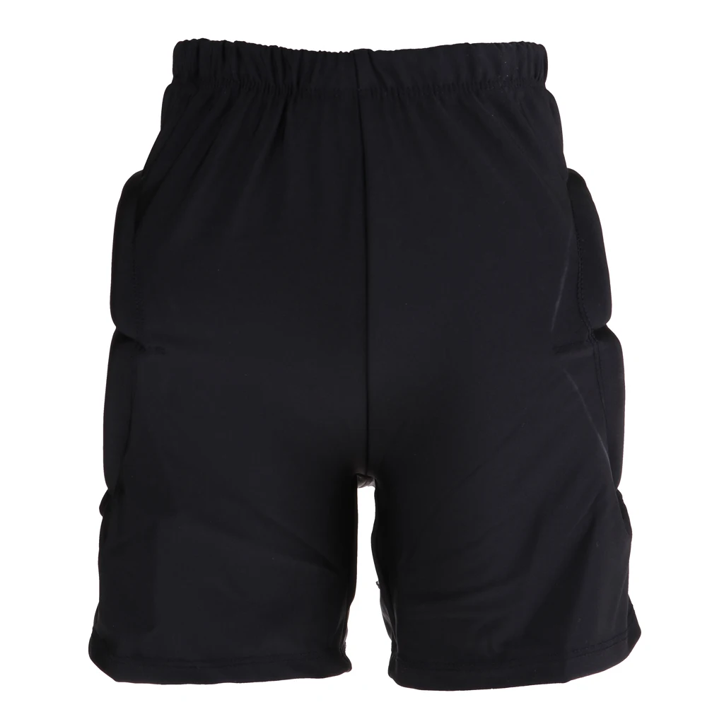 Hockey Pants 3D Protector Gear for Hip Butt Tailbone Lightweight Padded Shorts for Ski Skate Snowboard Black