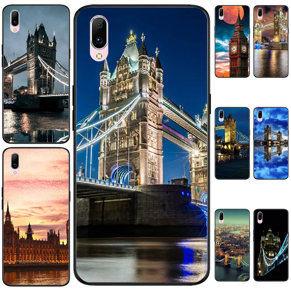 Viviana Tower Bridge London Мягкий силиконовый чехол для телефона из ТПУ VIVO V11 9 7 5 5S 11I Y11PRO V7 7PLUS