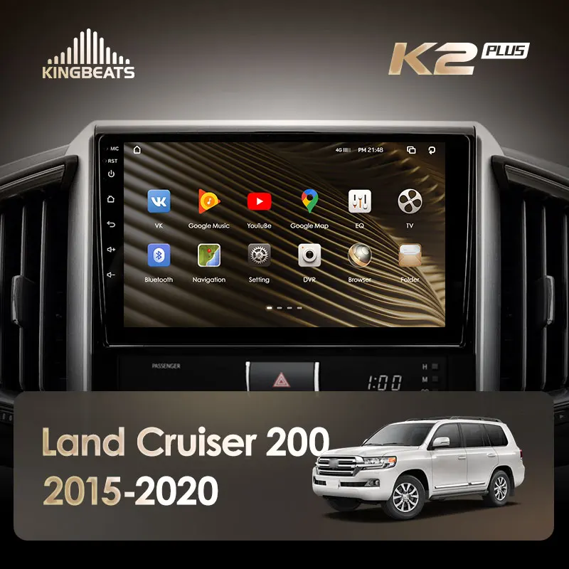 KingBeats штатное головное устройство For Toyota Land Cruiser 200 11 2015 2020 GPS Android 10 автомагнитола