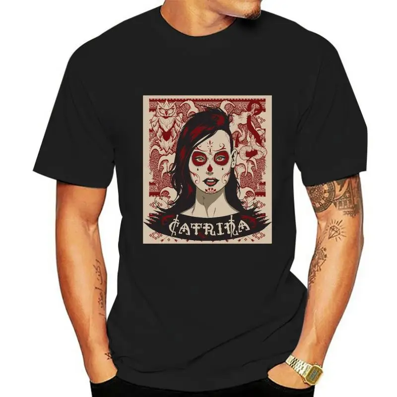 Catrina Woman &amp Owl Unisex T-Shirt Plus Size Clothing Tee Shirt | Мужская одежда