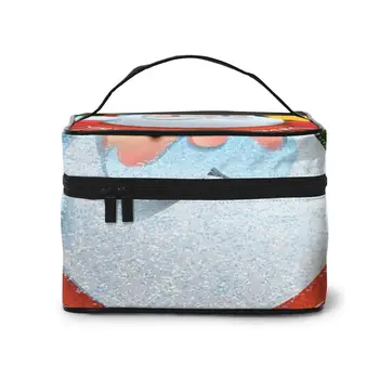 

Women Makeup Bags cosmetic bag Toiletries Organizer Travel Storage Bag Santa Claus And Merry Christmas Lettering