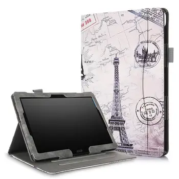 

Smart Printed Magnetic Tablet Cover Case for Lenovo Tab P10 M10 TB-X705L TB-X705F 10.1\" Slim Folding Stand Shell Funda Case