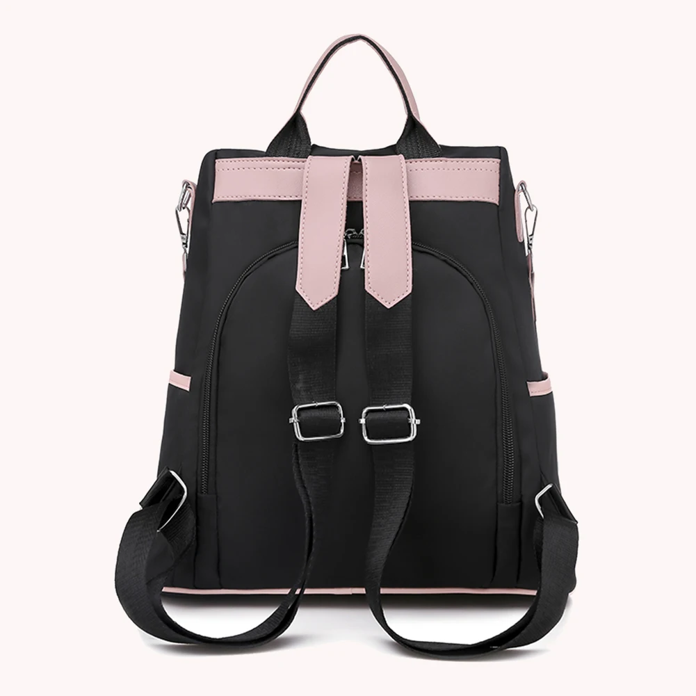 Women Oxford Cloth Contrast Color Backpacks Shoulder Crossbody Bag Casual Ladies Travel Anti-theft Large Capacity Handbag рюкзак