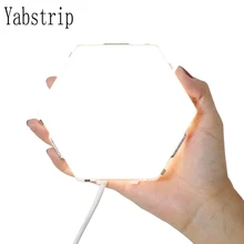 Светодиодный DIY квантовый светильник сенсорный датчик ночной Светильник модульный шестиугольный светодиодный магнитный светильник s настенный светильник Ночной светильник