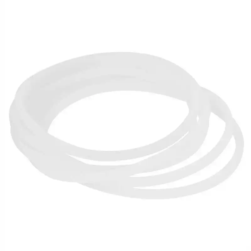 Duokon 12Pcs New Replacement Gaskets Rubber Seal Ring Flexible White O-ring Kitchen Spare Parts for Magic Bullet Flat Cross Blade 