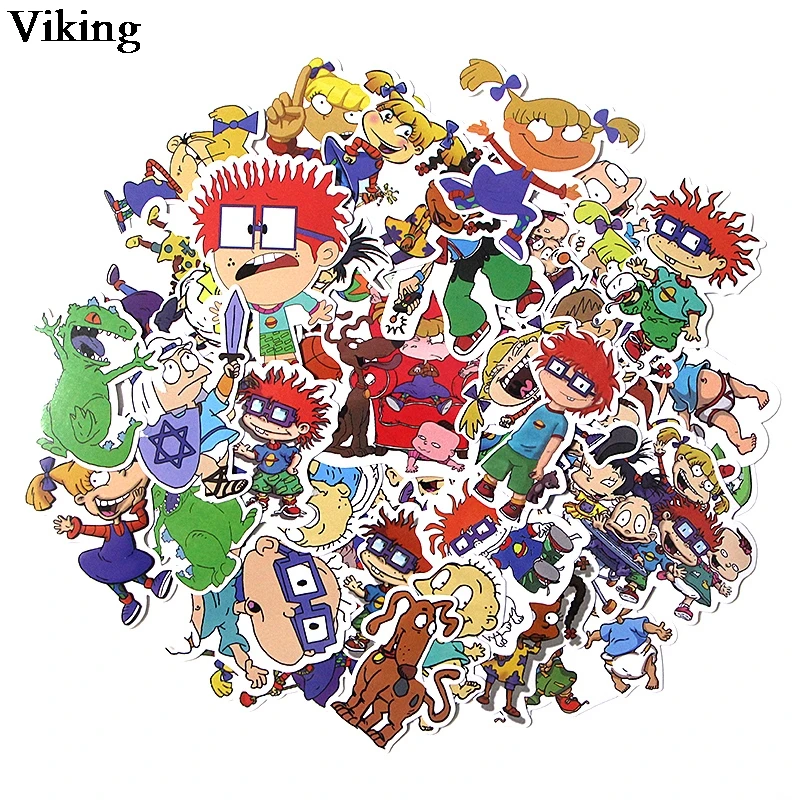 

40 Pcs/set Funny Cartoon Characters Stickers DIY Stickers For Notebook Scrapbooking Sticker Laptop Car Skateboard Sticker G0149