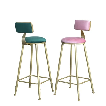 

Simple Metal Bar High Stool Leisure Bar Chair American Iron Chair Nordic New Back Chair