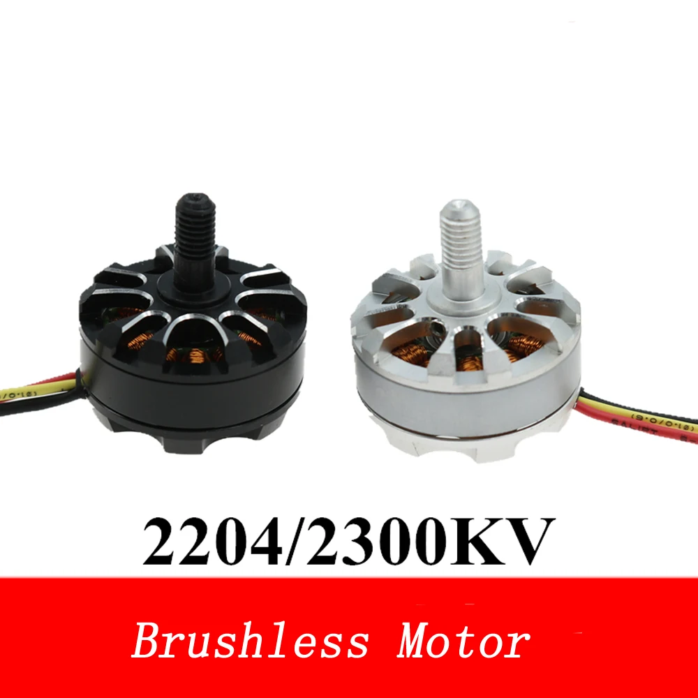 

RC Racing FPV 2204 2300KV Brushless Motor M5 CW CCW Thread Shaft 2S-3S Lipo for QAV210 250 Drone Model Aircraft Engine Motors