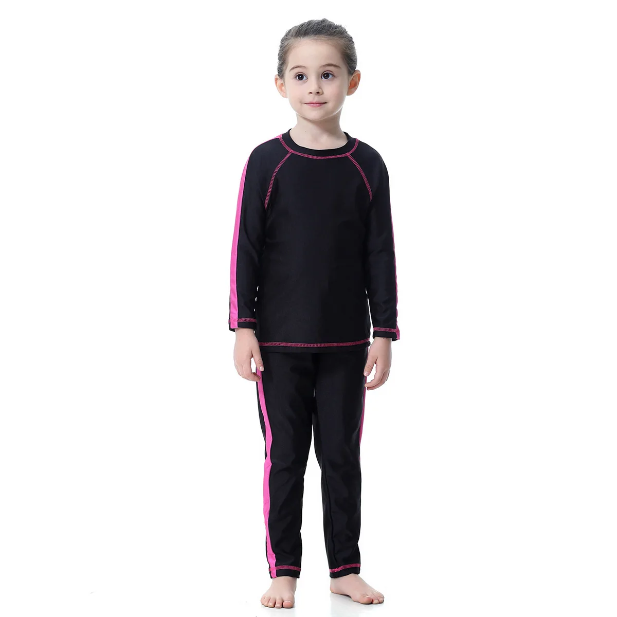 

Muslim Girls Swimsuit Conservative Two-Piece Swimsuit Hot Selling, H2009