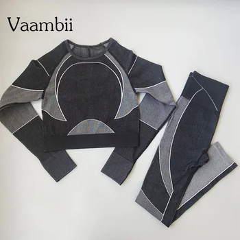 

Women\'s Turbo Seamless Yoga Set Sports Suit Female Tights Leggings And Sports Top Women's Sportswear Woman 2 Pieces