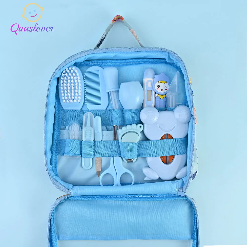 

Portable Infant Baby Nail Clippers Comb Brush Set Newborn Baby Health Care Kits Hardware Manicure Hair Thermometer Tools