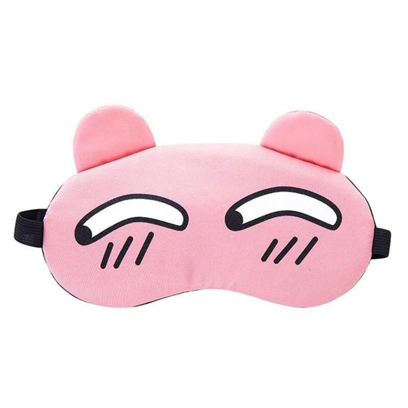 Cute cartoon expression Sleep masks Eye cover for Travel sleeping shading eye mask for beauty sleep with ice pack Heatable