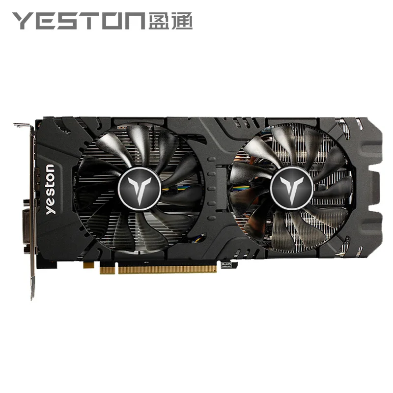 Black Friday  Yeston Radeon RX 580 GPU 8GB Gaming Desktop computer PC Video Graphics Cards support GDDR5 256bit D