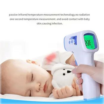 

Digital Infrared Electronic Forehead Thermometer for Adult kid Gun Non-contact body Temperature Measuring Baby Care Thermometer