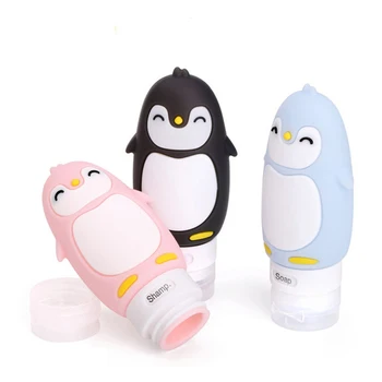 

Silicone Refillable Bottle Empty Travel Packing Press For Travel Case Organizer Shampoo Shower Gel Lotion Storage Containers