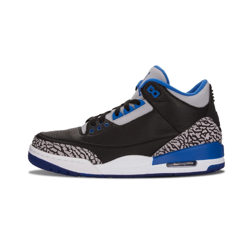 Sport Blue Jordan Ретро 3 мужские ботинки для баскетбола, Катрина, для игры в благотворительные игры, чистый черный цемент, белый цвет, сеульские уличные кроссовки, спортивные кроссовки 40-47 - Цвет: Sport Blue