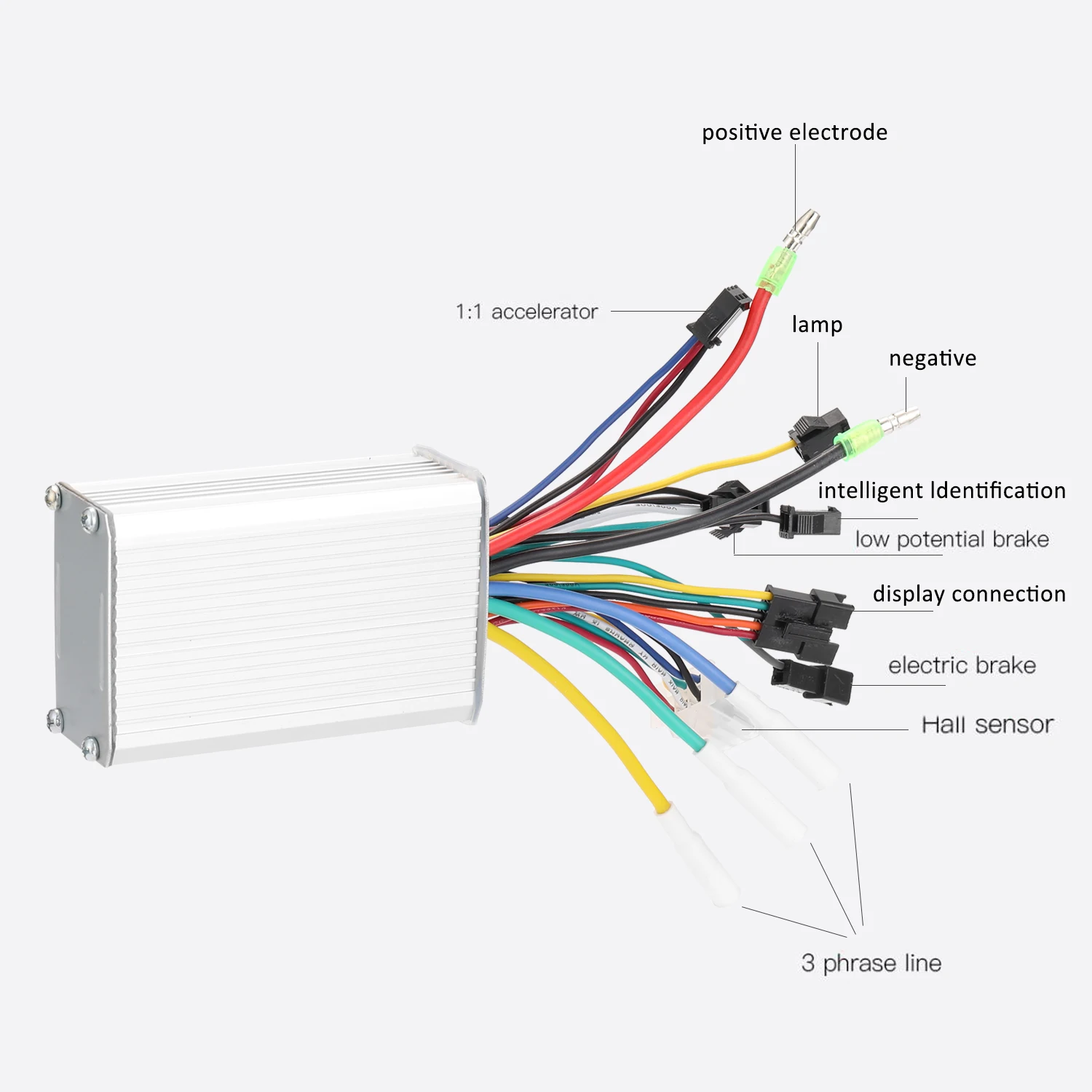 24 V 48 V/36 60 350W Бесщеточный контроллер для электровелосипедов комплект с ЖК