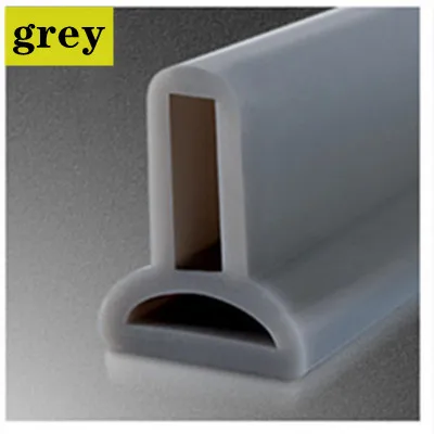 3M Silicone Bathroom Water Stopper Blocker Shower Dam Dry And Wet Separation Flood Barrier Non-slip Door Bottom Sealing Strip grey