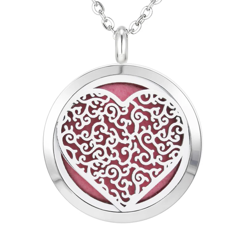 117 Essential Oil Diffuser Locket Pendant Necklace