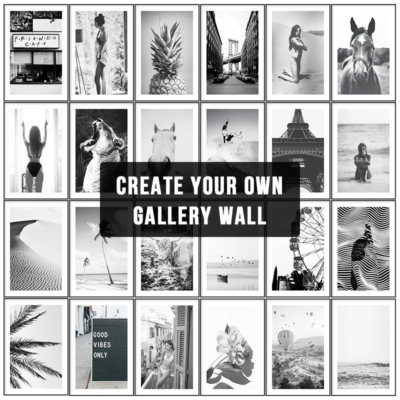 Nordic Black and White Marine Photography Art Print – Sexy Nude Women