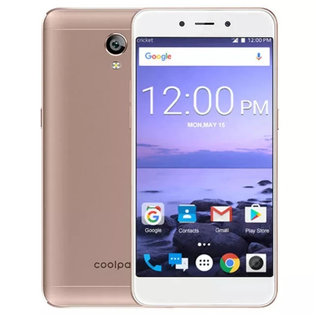 Coolpad E2C, 4G смартфоны, 5,0 дюймов, четырехъядерный процессор Snapdragon 210, 2500 мАч, 1 ГБ ОЗУ, 16 Гб ПЗУ, 4 ГБ, 8 Мп+ 5 Мп камера, две sim-карты, мобильные телефоны - Цвет: Gold