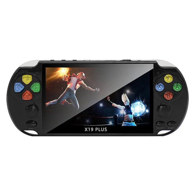 X19 PLUS Ретро портативная Аркада 5 1 дюйма PSP игровая консоль большая Sn NES GBA двойная