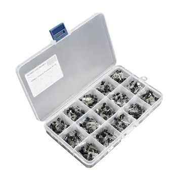 

600Pcs TO-92 Transistor Assortment Box Kit 15 Value x 40 Pcs Transistors 2N2222 2N3904 2N3906 C945 S8050 S8550 S9014 S9013