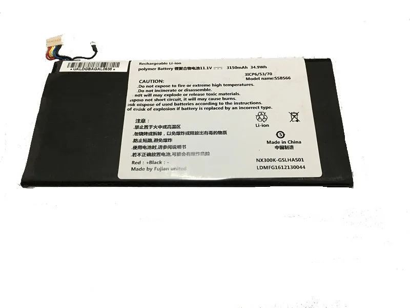 7XINbox Подлинная SSBS66 батарея для hasee NX300L серии NX300L-3S1P 11,1 V 3150MAH