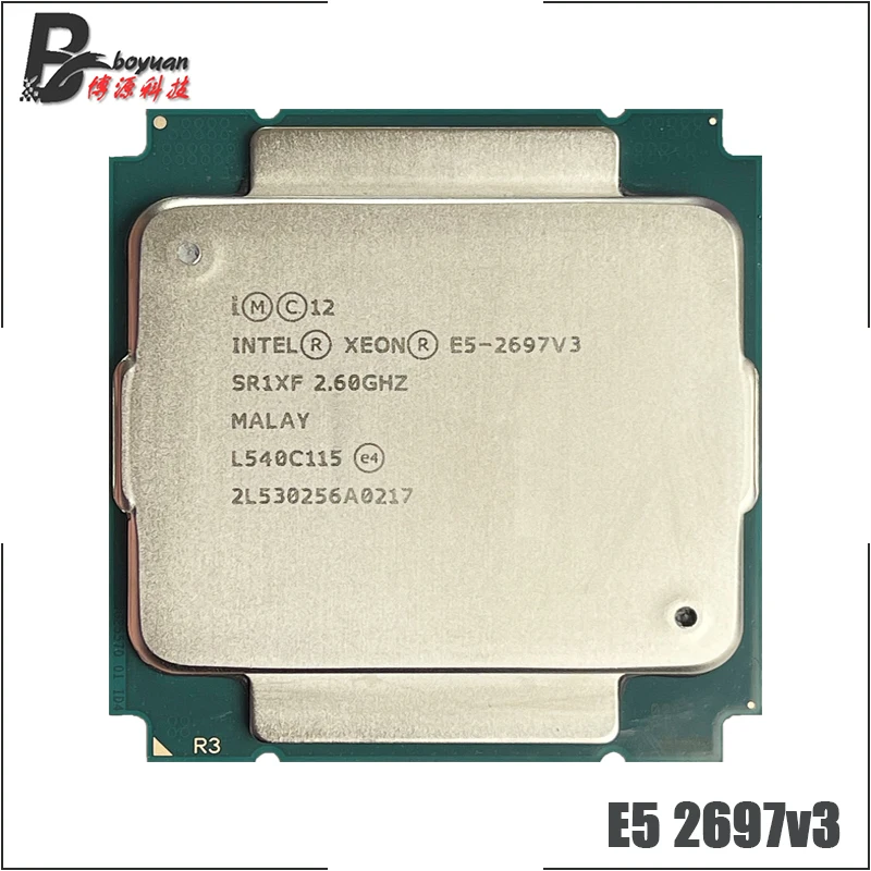 Процессор Intel Xeon E5-2697 v3 E5 2697 2697v3 2 6 ГГц четырнадцати ядер двадцать восемь потоков 35