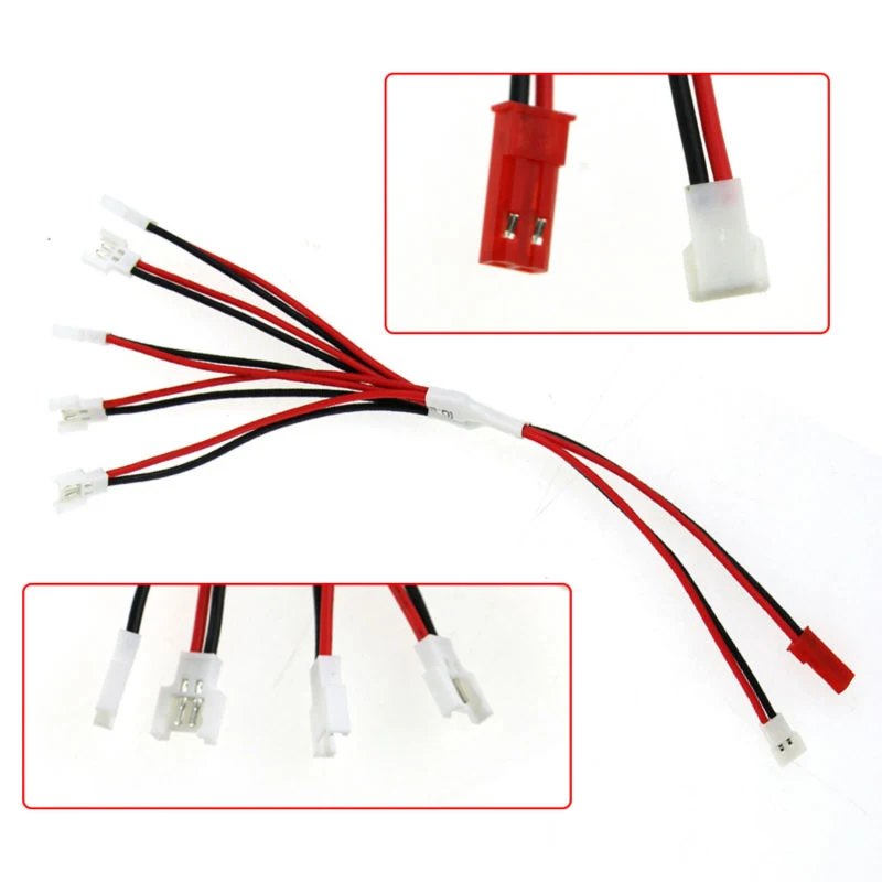 Зарядный кабель USB от 1 до 5 для V930 V977 V966 V988 Hubsan X4 H107 l C H109S JXD385 FY310B Syma X5 X11 X3}|Детали и