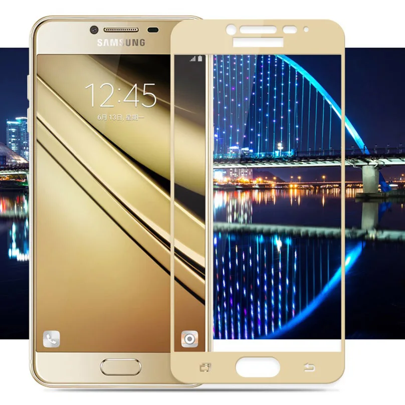 Полное покрытие из закаленного стекла для samsung Galaxy A5 A3 A7 Защитное стекло для экрана для samsung A5 A3