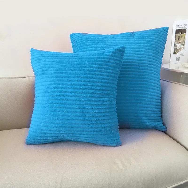 H4828c379eaa24313ba91b37c9d82169eK Plush Cushion Cover Super-Soft Decor Striped Decorative Cushion Covers Decorative Pillow Cases Pillowcase Cushions for Sofa