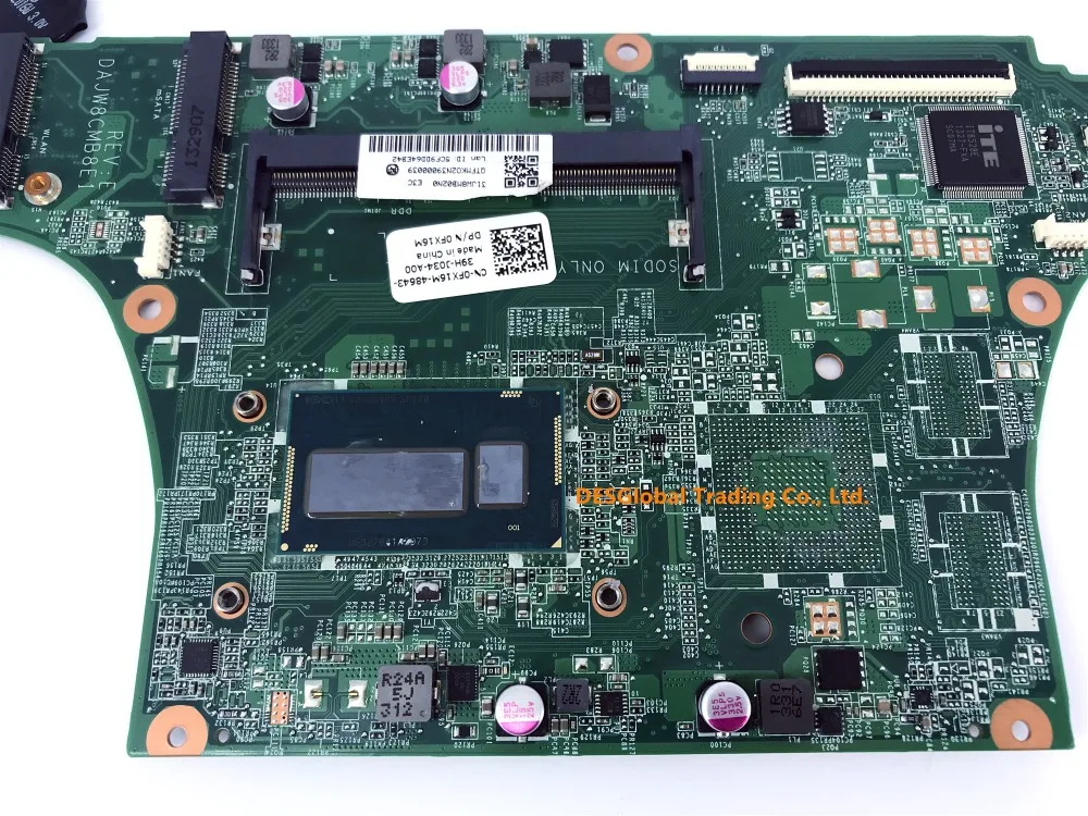 DAJW8CMB8E1 для Dell Vostro 5470 V5470 Материнская плата ноутбука SR170 I5-4200U материнская плата FX16M 0FX16M CN-0FX16M Тесты Быстрая