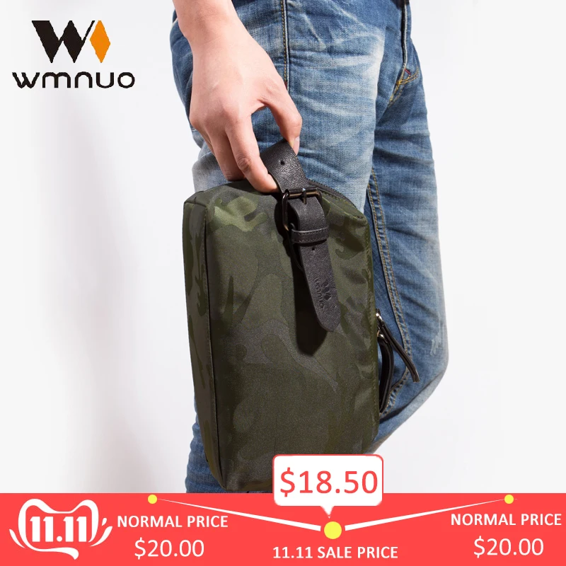 

wmnuo 2017 the new men's handbags large capacity oxford waterproof hand bag fashion korean edition nylon leisure personality bag