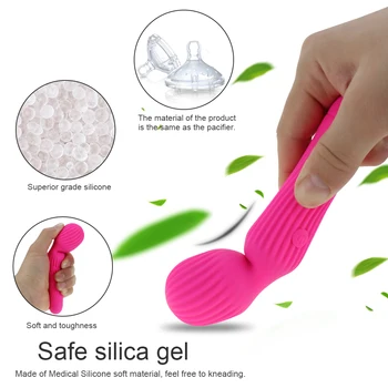 Wireless Dildos AV Vibrator Magic Wand for USB Rechargeable G-Spot Massager Woman Clitoris Stimulate Female Sex Products 18 3